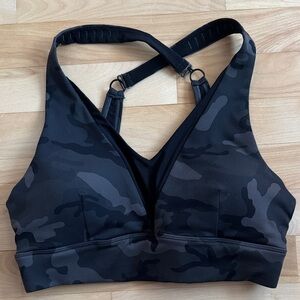 ZYIA Active Women’s Size Small Forest Camo Adjustable Mesh Bra Padded